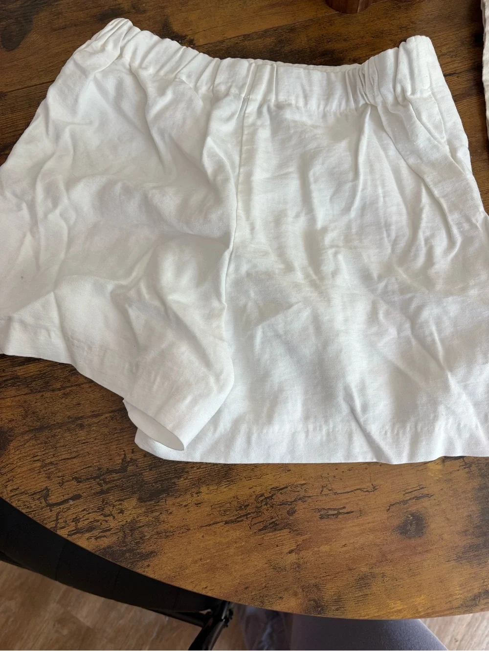 Zara White Elastic Waist Skort - Picture 4 of 4